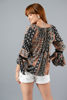 Imagen de Blusa En Rayon Estampada, Manga Campana