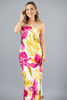 Imagen de Vestido Straple En Satin,Print Floral    ( Exclusivo Pagina)