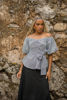 Imagen de Blusa En Cuadros Off Shoulder
