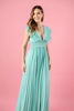 Imagen de Vestido Escote Profundo, Falda Plisada