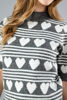 Imagen de Sweater Cuello Alto Print Corazones ( Exclusivo pagina )