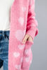 Imagen de Sweater Cardigan Print Corazones   ( Exclusivo pagina )