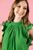 Imagen de Blusa Cuello Alto, Vuelo Mangas     (Exclusiva Pagina)