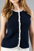 Imagen de Blusa Tejida Con Botones Sin Mangas