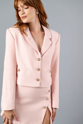 Imagen de Set Falda Blazer Botones Dorados