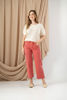 Imagen de High Rise-Crop Wide-Barrel Pants