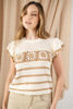 Imagen de Blusa Tejida Croche, Vuelo Mangas