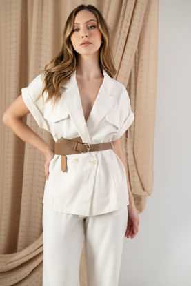 Imagen de Set Pantalon Saco Con Cinturon