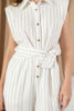 Imagen de Jumpsuit Rayas, Cuello Botones, Hombreras