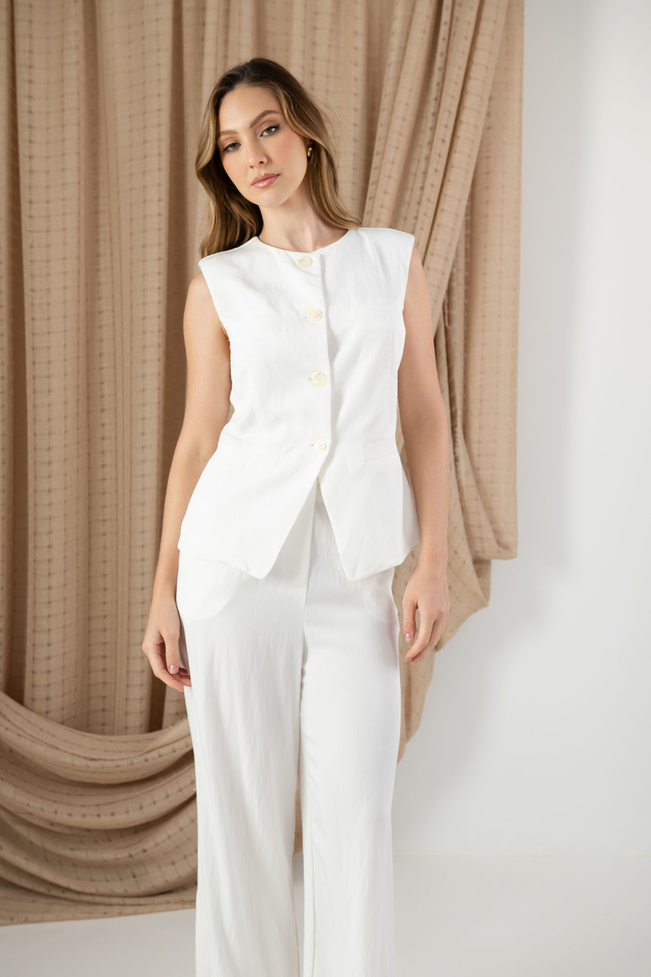 Imagen de Set Pantalon Saquito Sin Mangas    (Exclusivo Pagina )