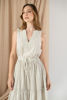 Imagen de Vestido En Rayas Sin Mangas Cuello V En Rayon