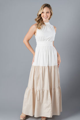 Imagen de Vestido Cuello Alto En Popplin     ( Exclusivo Pagina)