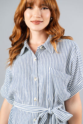 Imagen de Vestido Camisero En Rayas