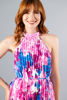Imagen de Vestido Halter Estampado Plisado