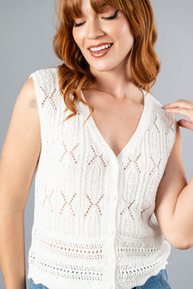 Imagen de Blusa Tejida Estilo Chaleco