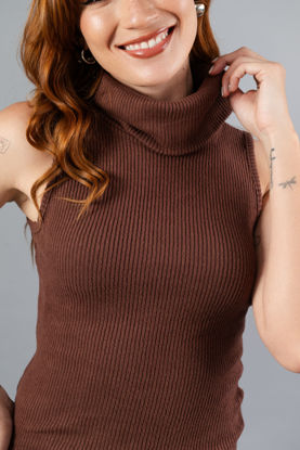 Imagen de Top Basico Cuello Alto Sin Mangas   ( Exclusiva Pagina )