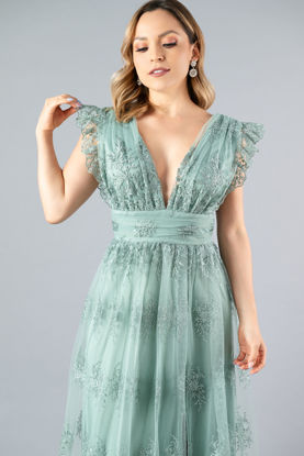 Imagen de Maxi Dress, Detallle Encaje; Escote Profundo
