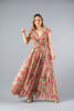 Imagen de Maxi Dress Estampado Detalle Vuelos