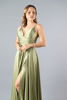 Imagen de Maxi Dress En Satin Abertura Falda