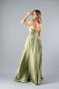 Imagen de Maxi Dress En Satin Abertura Falda