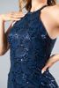 Imagen de Maxi Dress Cuello Halter, Detalle Brillo