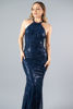 Imagen de Maxi Dress Cuello Halter, Detalle Brillo