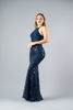 Imagen de Maxi Dress Cuello Halter, Detalle Brillo