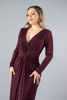 Imagen de Maxi Dress, Escote En V, Manga Larga