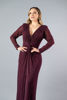 Imagen de Maxi Dress, Escote En V, Manga Larga