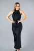 Imagen de Vestido En Satin, Halter, Espalda Descubierta
