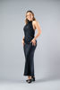Imagen de Vestido En Satin, Halter, Espalda Descubierta