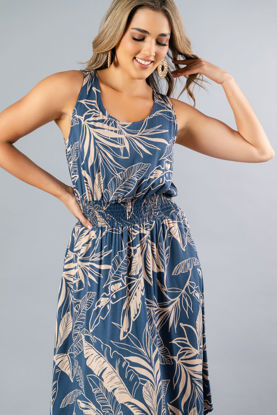 Imagen de Vestido Estampado En Rayon, Espalda Descubierta