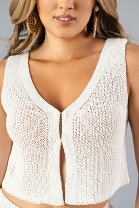 Imagen de Crop Top Tejido Cuello V
