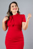 Imagen de Vestido Lapiz, Lazo Cuello