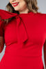 Imagen de Vestido Lapiz, Lazo Cuello