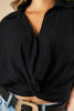 Imagen de Blusa En Rayon Con Cuello, Nudo EN Cintura   ( Exclusiva Pagina)