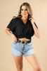 Imagen de Blusa En Rayon Con Cuello, Nudo EN Cintura   ( Exclusiva Pagina)