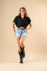 Imagen de Blusa En Rayon Con Cuello, Nudo EN Cintura   ( Exclusiva Pagina)