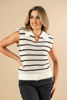 Imagen de Blusa tejida Rayas Con Hombreras     (Exclusiva Pagina)
