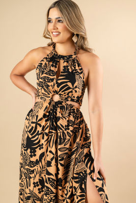 Imagen de Vestido En Rayon Estampado, Espalda Descubierta