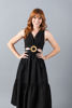 Imagen de Vestido En Poplin Cuello V Detalle Hebilla