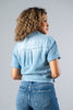 Imagen de Blusa En Denim Cuello Botones, Bolsillos
