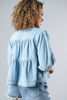 Imagen de Blusa En Denim Manga 3/4