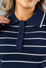 Imagen de Blusa Rayas Tipo Polo    ( Exclusiva Pagina)
