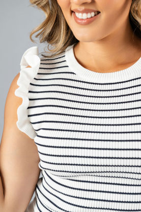 Imagen de Blusa Rayas Vuelo Mangas