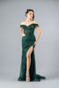 Imagen de Maxi Dress Lentejuelas, Off Shoulder, Abertura Falda