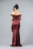 Imagen de Maxi Dress Off Shoulder, Detalle Vuelo Falda