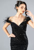 Imagen de Maxi Dress Lentejuelas, Off Shoulder Plumas