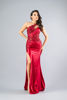 Imagen de Maxi Dress One Shoulder Decorado Con Aplicaciones Encaje