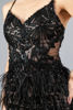 Imagen de Maxi Dress Tirante Lentejuelas Plumas